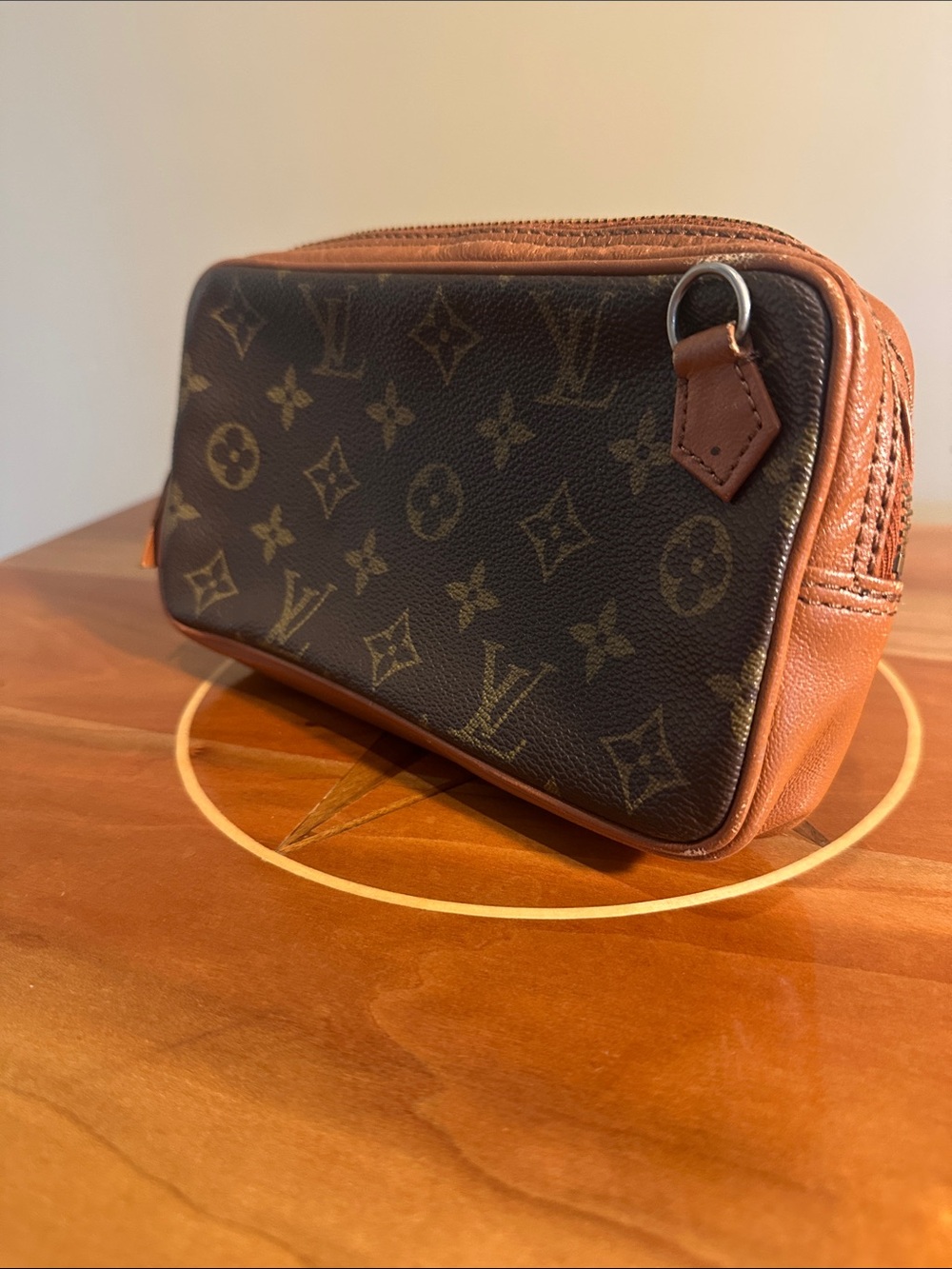 Authentic Louis Vuitton Monogram Pochette Marly Bandouliere Crossbody Bag.